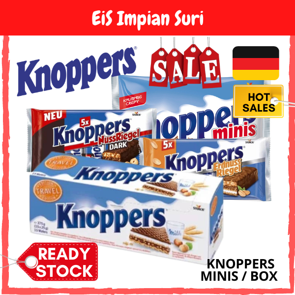 (Ready Stock!!) Storck Knoppers Travel Edition Chocolate 375G (15x25g
