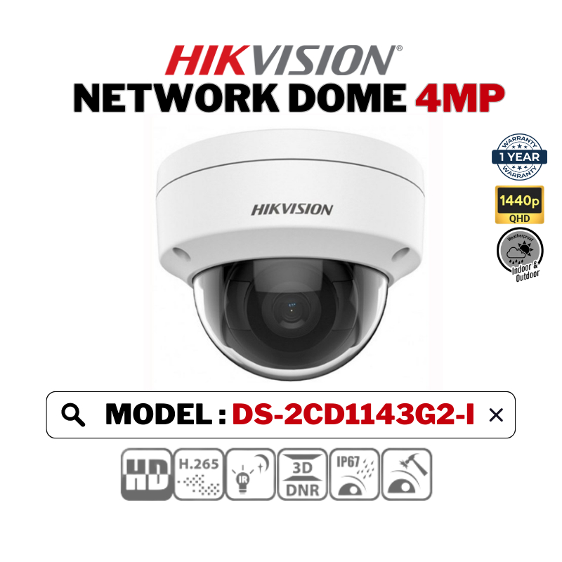 HIKVISION CCTV Network 4MP Hybrid IP Camera DS-2CD1043G0-I/DS-2CD1143G2 ...