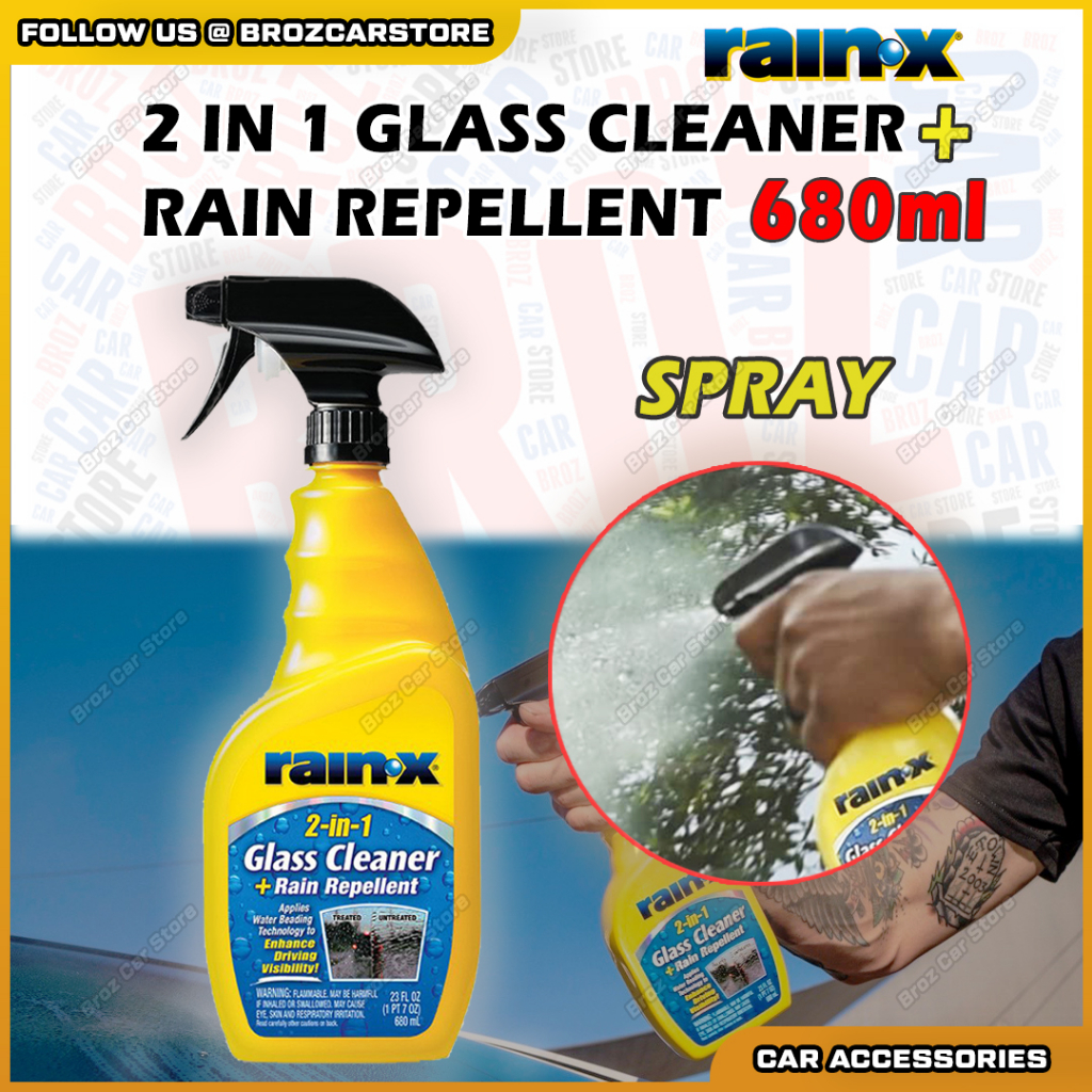 Rain-X 2-in-1 Glass Cleaner & Rain Repellent Wipes