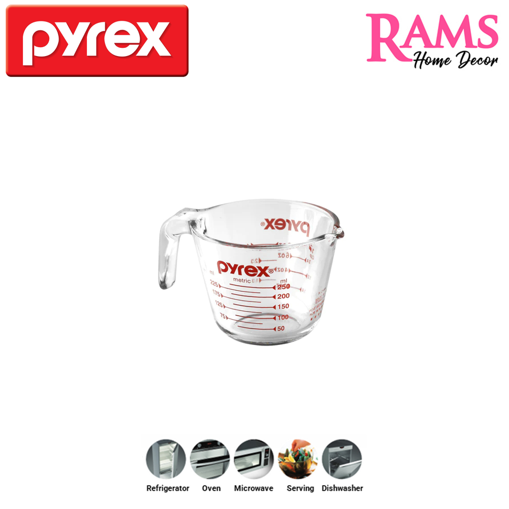 Pyrex High Tempered Glass Measuring Jug / Cawan Penyukat Tepung