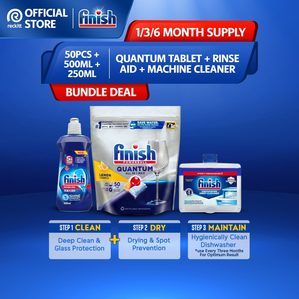 Finish Quantum Ultimate Cleaning Bundle Shopee Malaysia