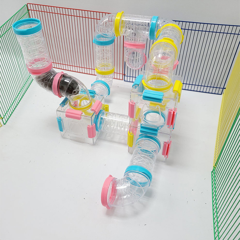 Hamster DIY Tunnel / External Tube Connector Pet Acrylic Toy for Syrian