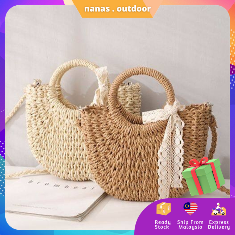 Round rattan bag malaysia deals