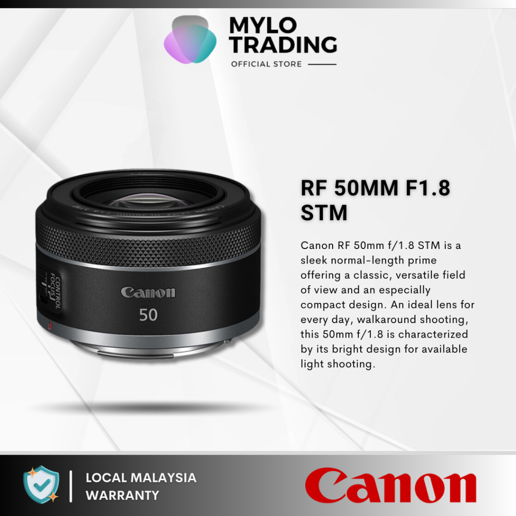 Canon RF 50mm f/1.8 STM Prime Lens