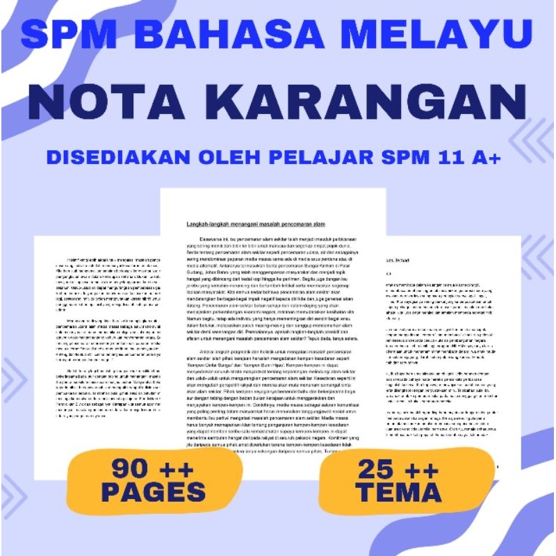 [PDF] KSSM SPM A+ Nota Karangan Cemerlang Bahasa Melayu Tingkatan 4 & 5 ...