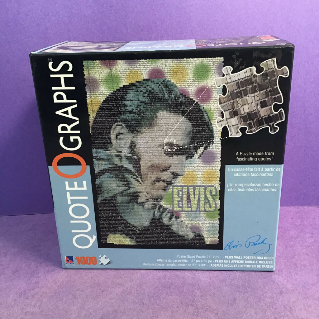 Quote O Graphs 1000 Piece Elvis Presley Puzzle Plus Wall Poster ...