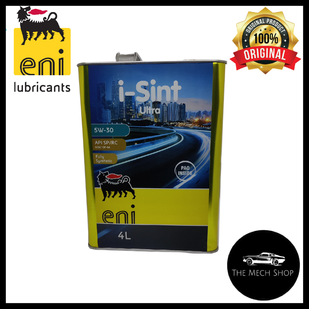(100 Original) ENI ISint Ultra Fully Synthetic 5w30 Engine Oil 5W30