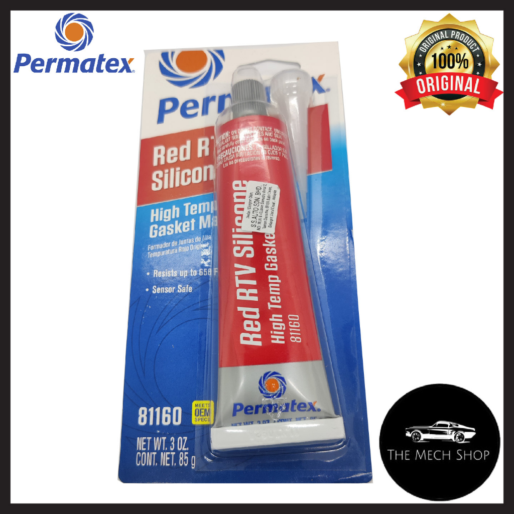(100 Original) Permatex HighTemp 26B RTV Silicone RED Gasket Maker
