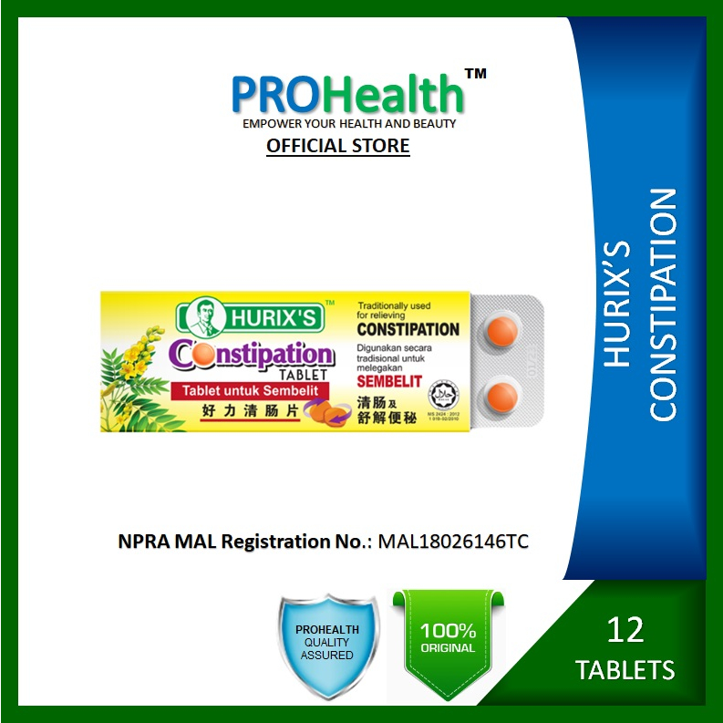 HURIX’S CONSTIPATION TABLET 12S EXPIRY:05/2026 | Shopee Malaysia