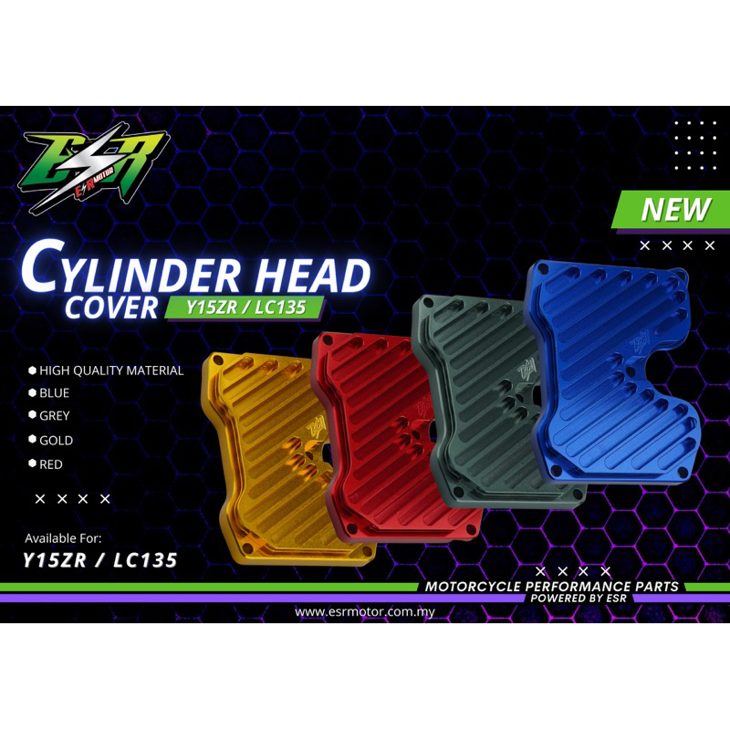 Y15 LC135 FZ150 ESR MOTOR ALLOY HEAD COVER Shopee Malaysia