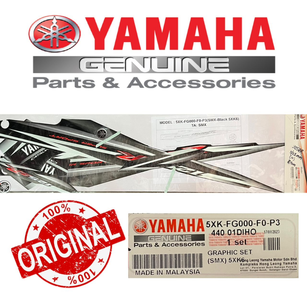 YAMAHA Y125ZR(10) STICKER BODY ORIGINAL STICKER | Shopee Malaysia