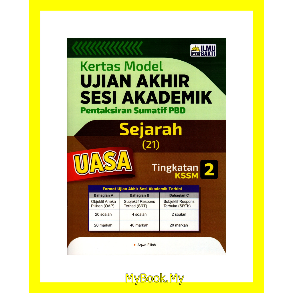 *BARU* MyB Buku Latihan : Sejarah Tingkatan 2 - Kertas Model Ujian ...