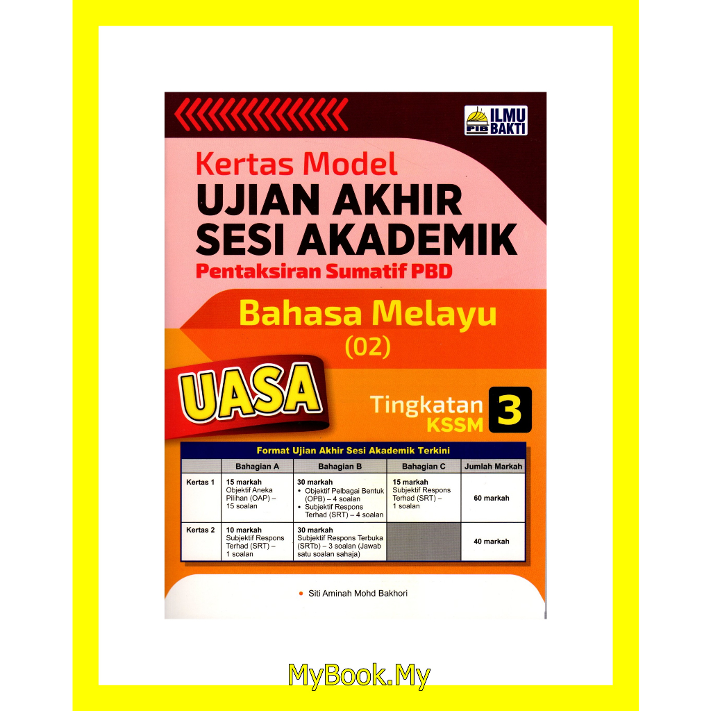 *BARU* MyB Buku Latihan : Bahasa Melayu Tingkatan 3 - Kertas Model ...