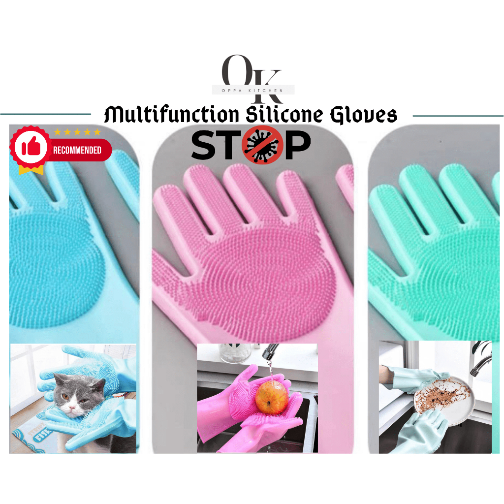 Silicone Household Gloves Wash Dishes Silicone Cleaning Heat