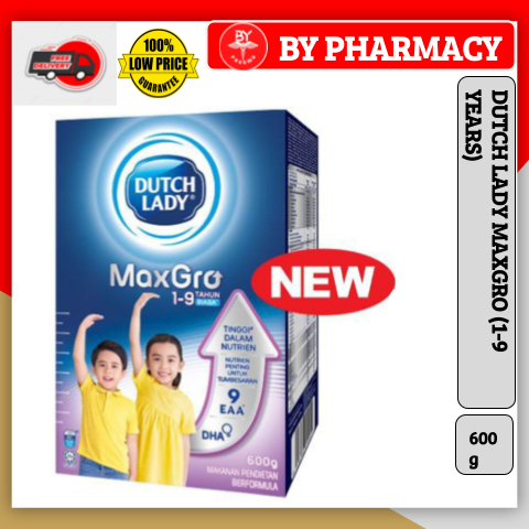 Dutch Lady MaxGro 1-9 years 600g (EXP: 04/2025) | Shopee Malaysia