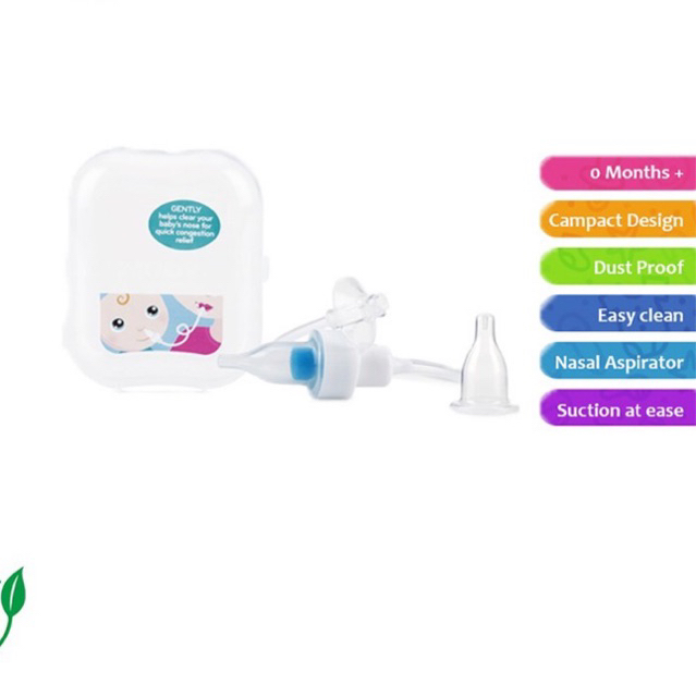 Nuby Breathe-EEZ Infant Nasal Aspirator with Hygienic Travel Case - 0+  Months