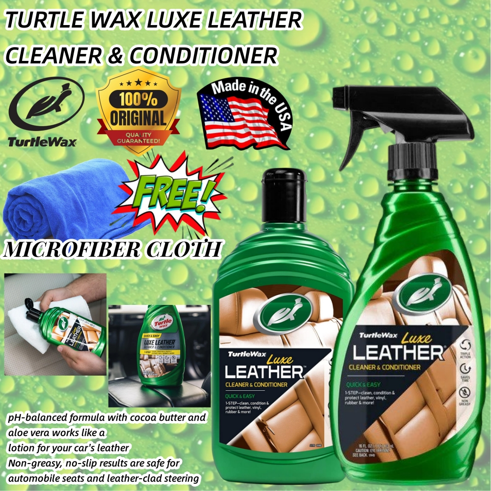 (100 ORIGINAL TURTLE WAX) Turtle Wax Luxe Leather Cleaner