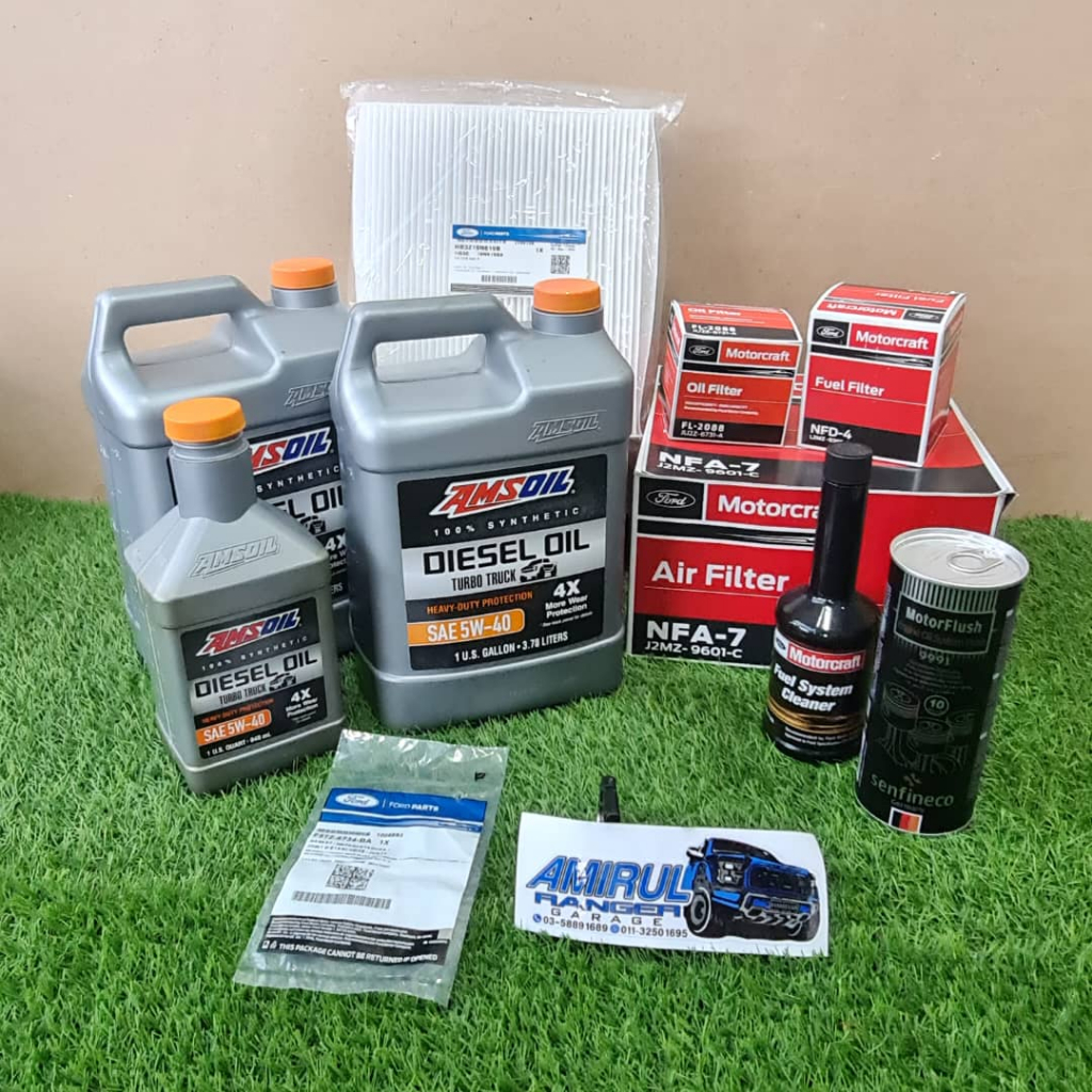 FORD RANGER 3.2 AMS OIL 5W-40 CK-4 SERVICE SET | Shopee Malaysia