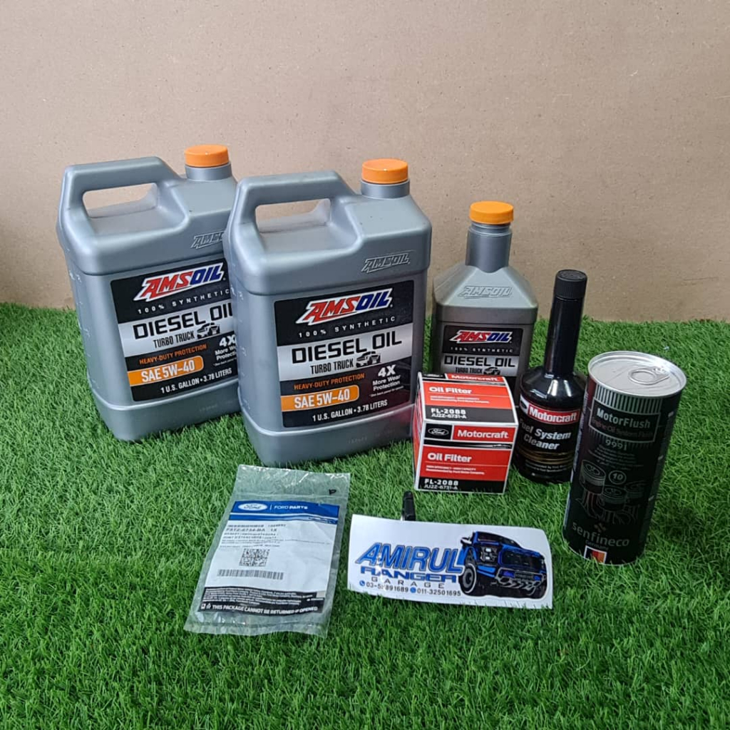 FORD RANGER 3.2 AMS OIL 5W-40 CK-4 SERVICE SET | Shopee Malaysia