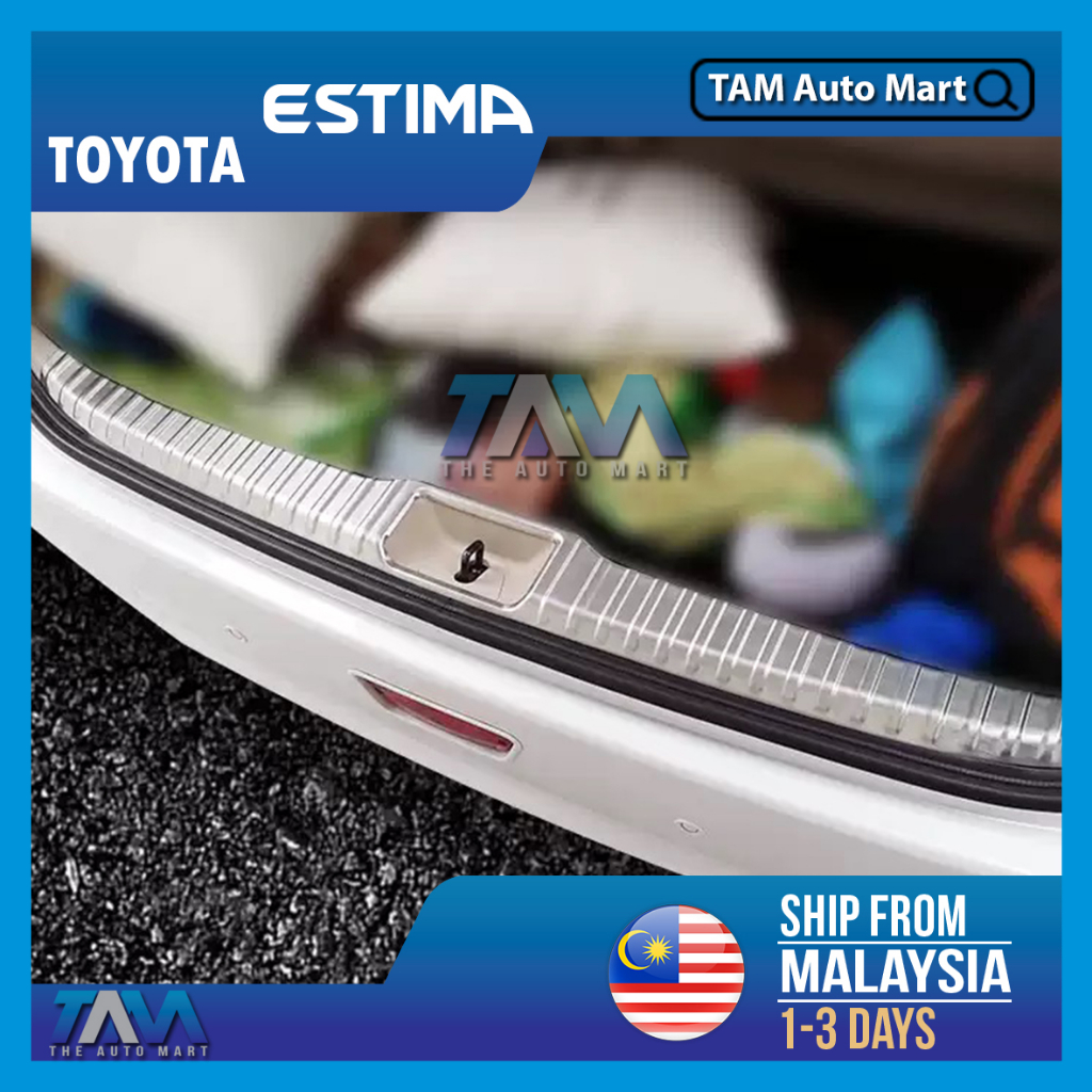 Toyota Estima(2006-2025) Rear Bumper Protector Out In Rear Bonnet ...