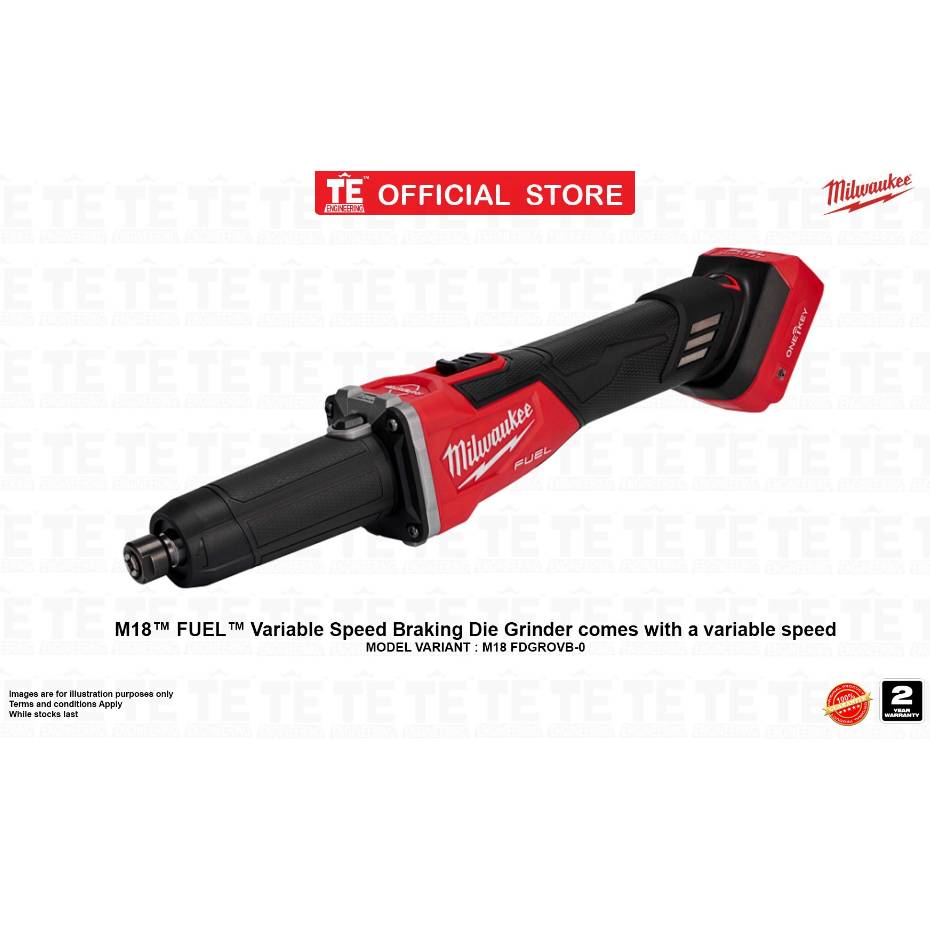 Milwaukee M18 Fuel Variable Speed Breaking Die Grinder comes with a
