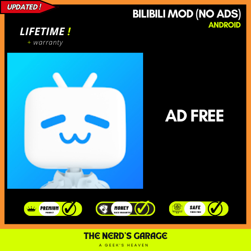 [LIFETIME] ⚡️BILIBILI NO ADS MOD ⚡️ WITH WARRANTY ⚡️LATEST 2023