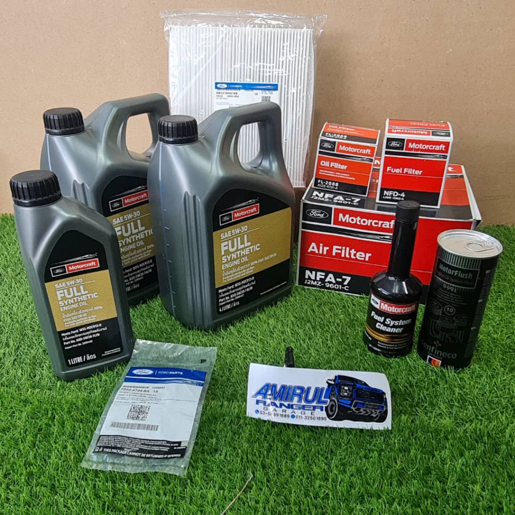 FORD RANGER 3.2 FORD MOTOCRAFT SAE 5W-30 SERVICE SET | Shopee Malaysia