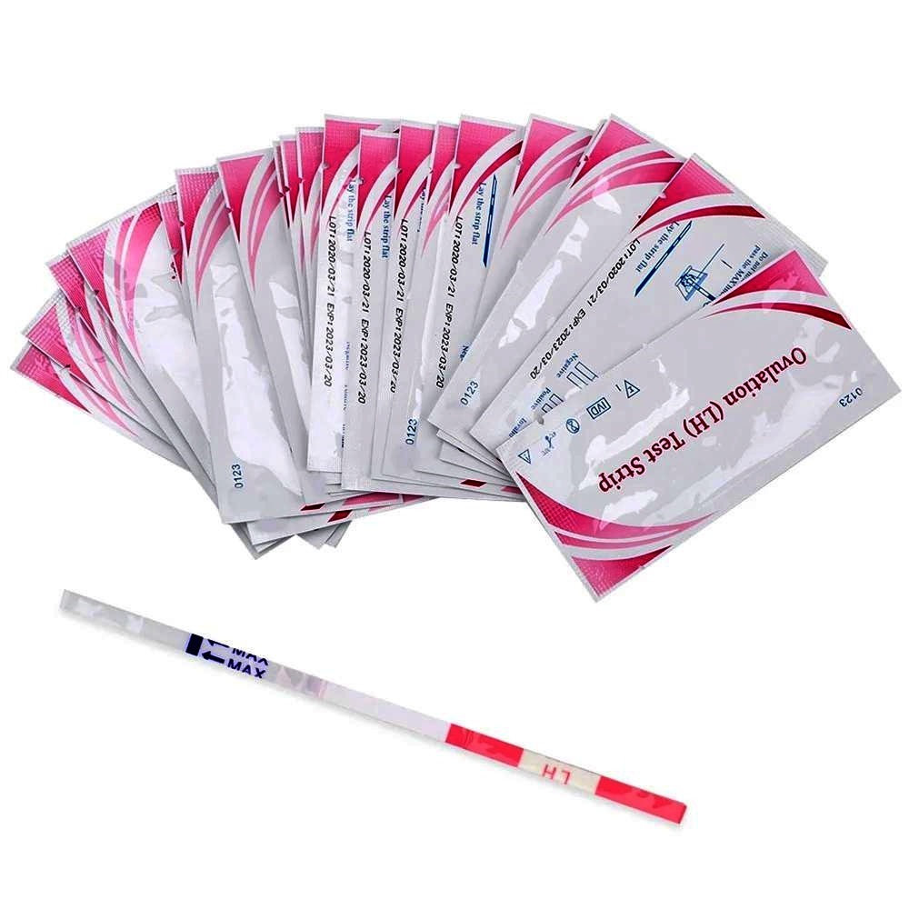 20 ovulation / pregnancy test strip opk LH 排卵 uji kesuburan wanita HCG ...