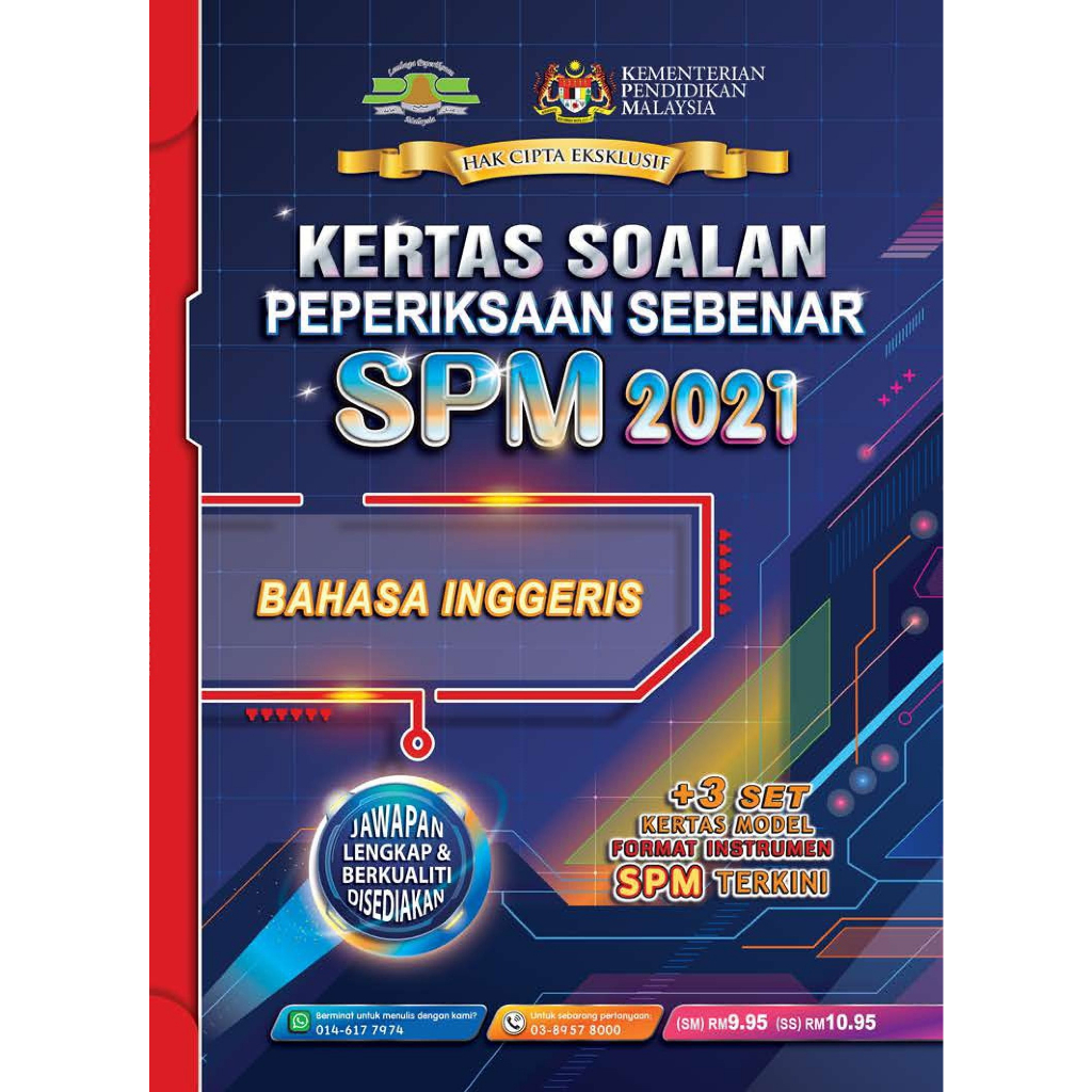 KERTAS SOALAN PEPERIKSAAN SEBENAR SPM 2021 SERIES | Shopee Malaysia