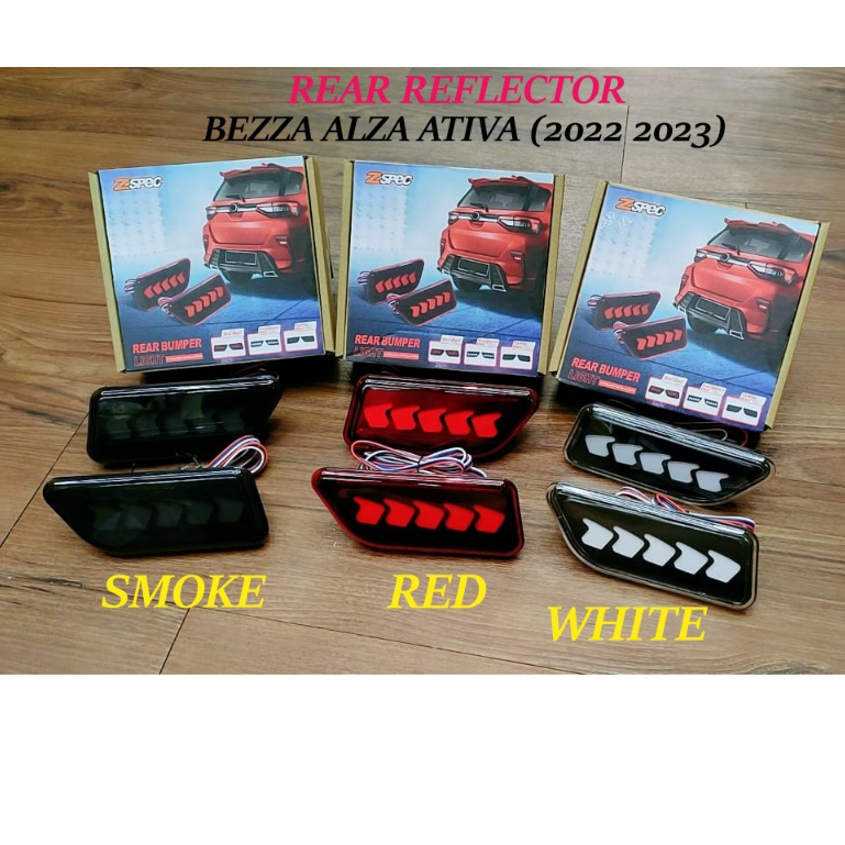PERODUA ATIVA BEZZA ALZA 2022 2023 REAR BUMPER REFLECTOR LED LIGHT LAMP ...