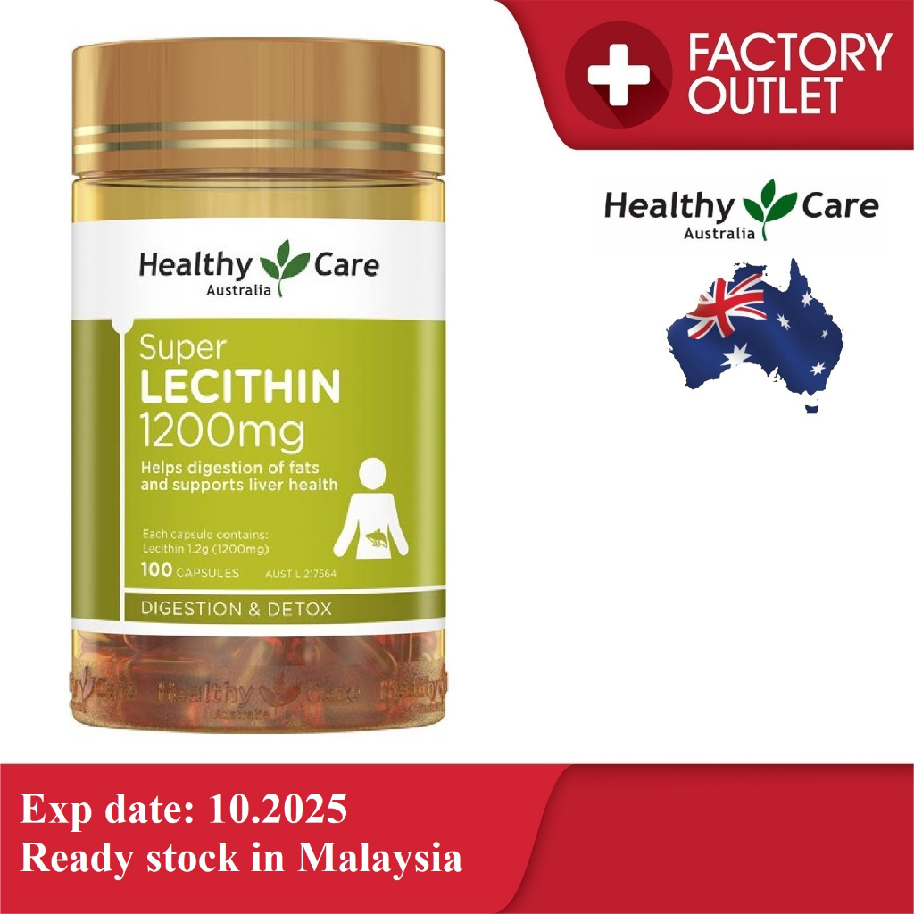 Healthy Care Australia Super Lecithin 1200mg 100 capsules Shopee Malaysia