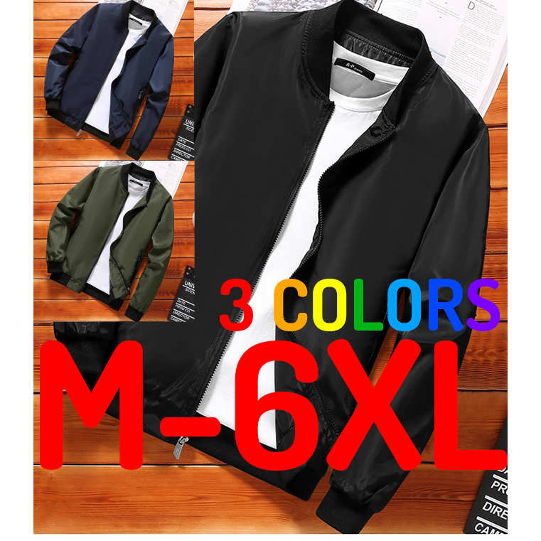 [READY STOCK] Men Casual Outing Motor Rider Cool Bomber Jacket Plus ...