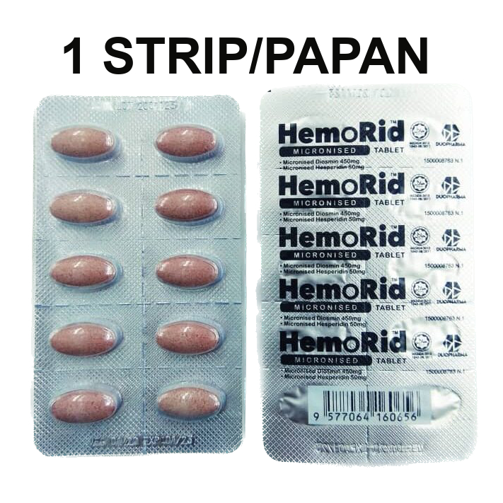 (1 STRIP) HEMORID MICRONISED 450/50MG TABLET 10'S (EXP 04/2026) HEMO