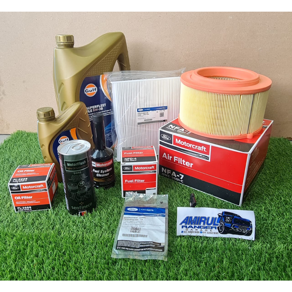 Ford Ranger 2.2 GULF Superfleet ULE 5W30 CK4 SERVICE SET Shopee