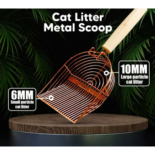 Cat litter scoop with large outlet holes