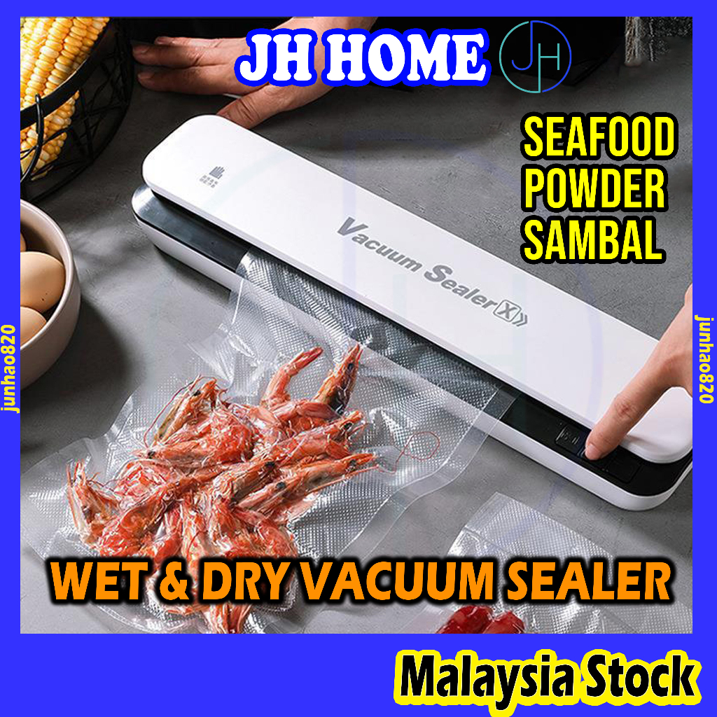 【Latest】Wet Dry Vacuum Sealer Machine Food Sealer Packaging Automatic