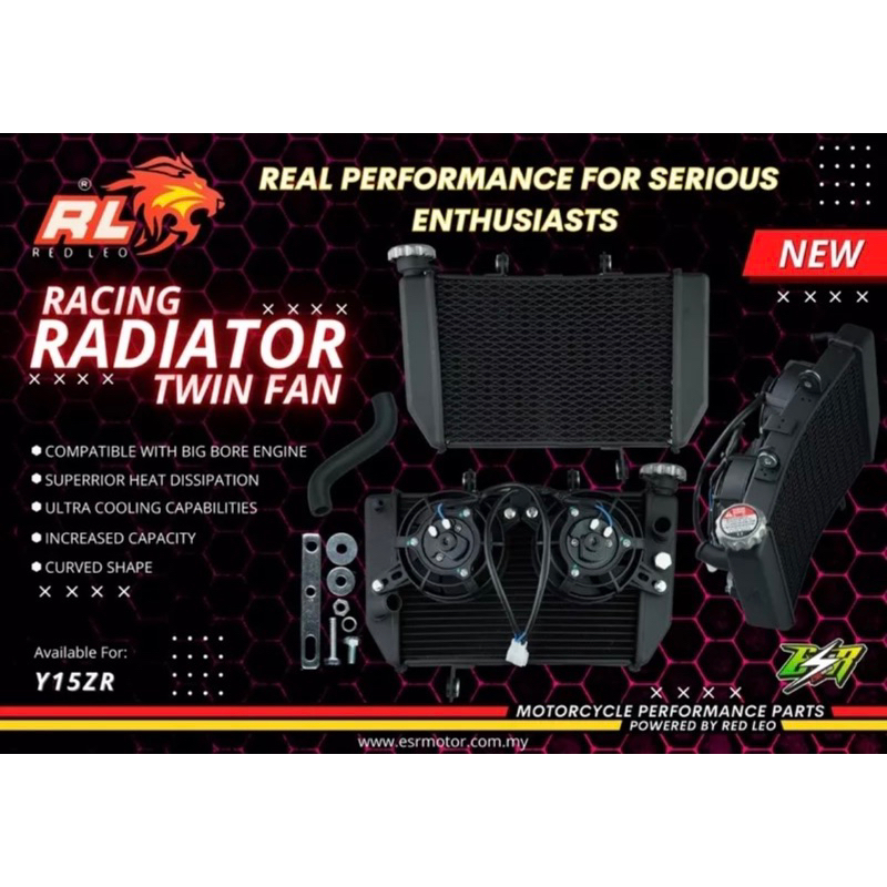 RACING RADIATOR ESR X REDLEO | Shopee Malaysia