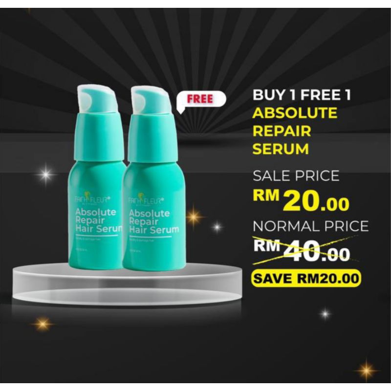 B1F1 Serum Absolute Repair, Damage Hair, Rambut Rosak, Kering ...