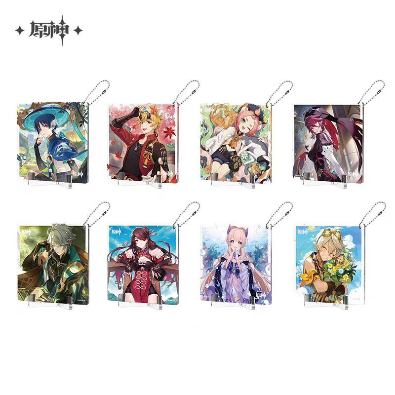 Official Genshin Impact 3rd Anniversary Birthday Art Acrylic Coaster ...