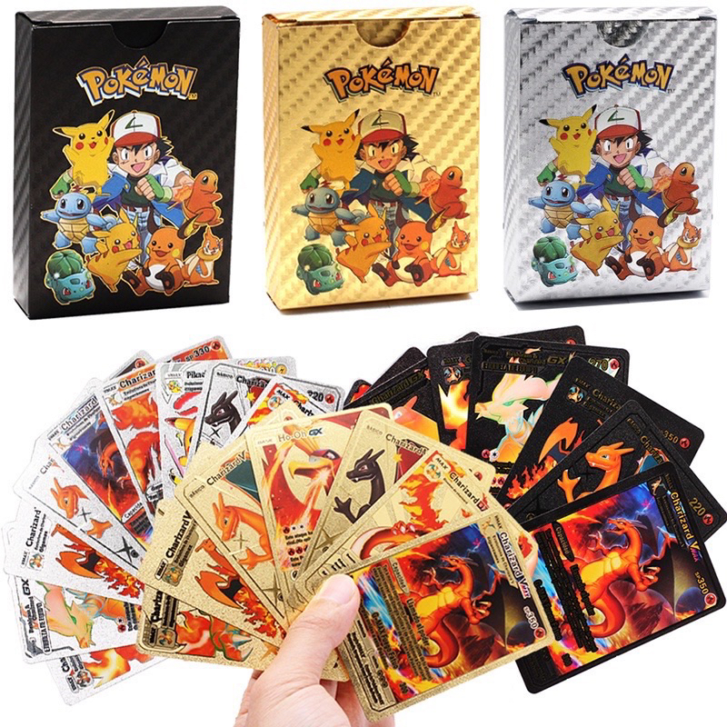 Pokemon Cards 27/55Pcs Toys Child Gift English Version Charizard ...