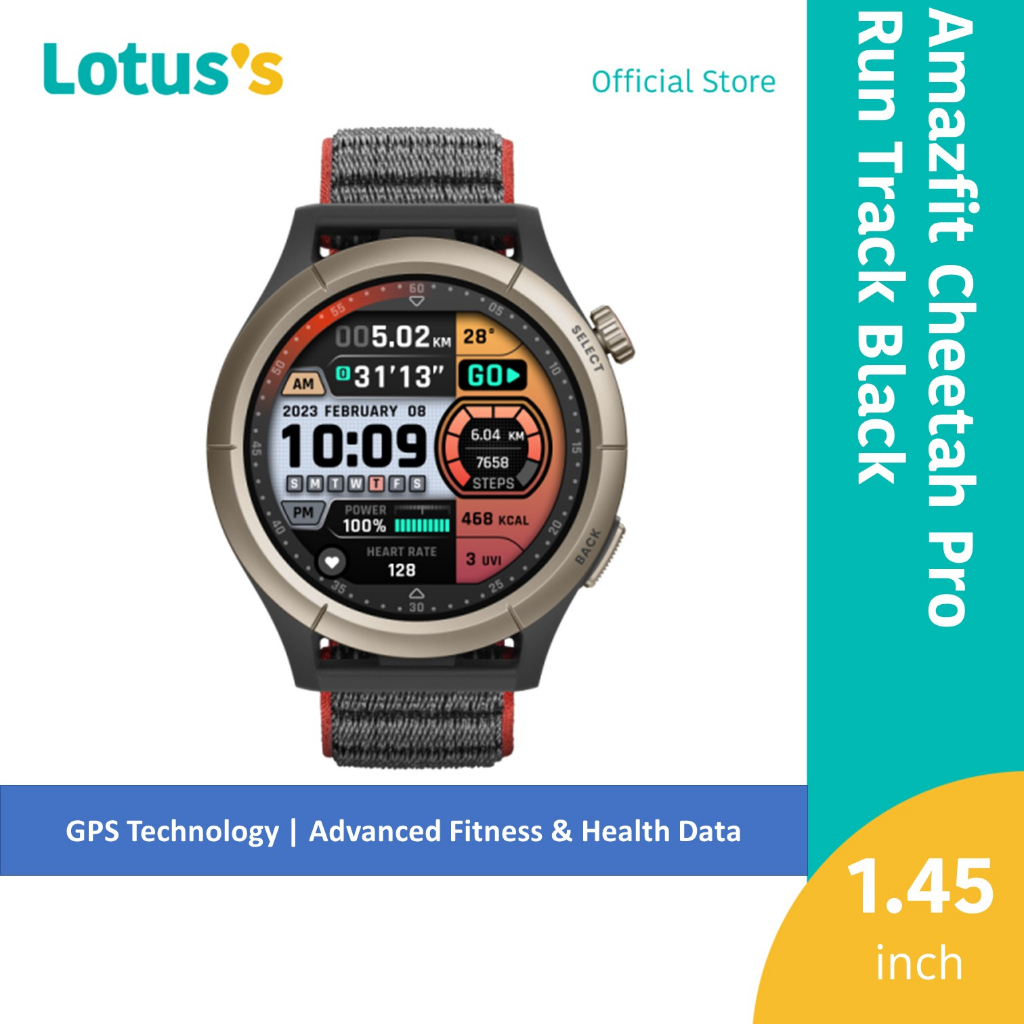 Amazfit Cheetah Pro Smart Watch for Men, Perfomance Smart Watch , Dual