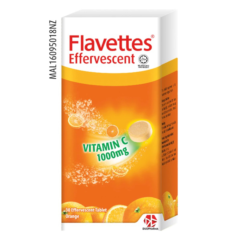 Flavettes Effervescent Vitamin C 1000mg Shopee Malaysia