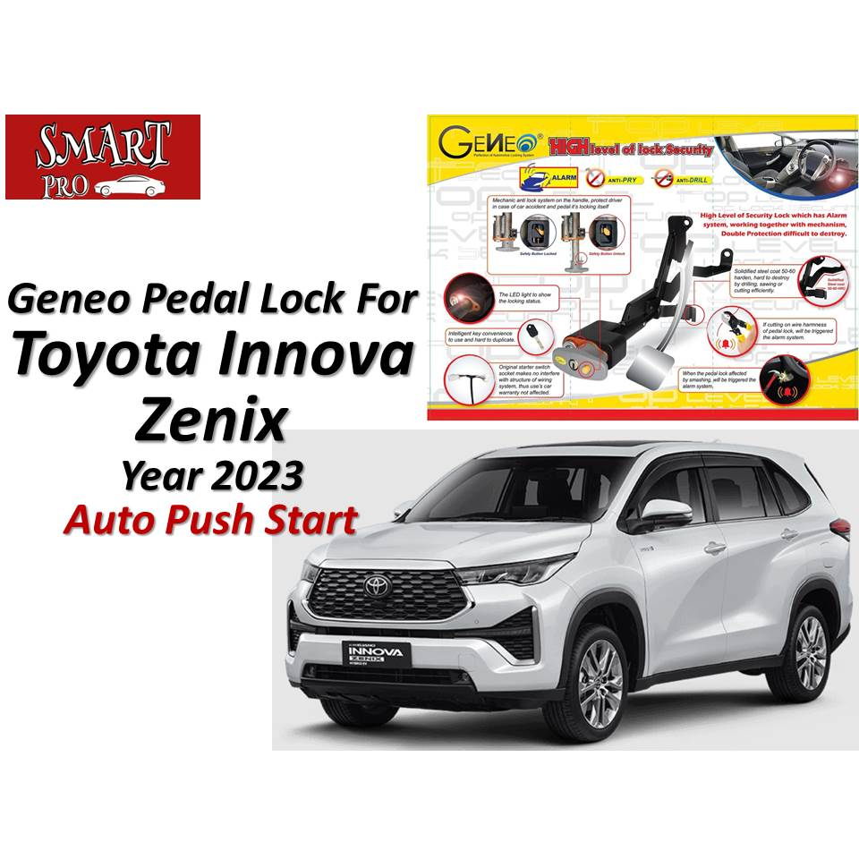Geneo Pedal Lock For Toyota Innova Zenix Year 2023 | Shopee Malaysia