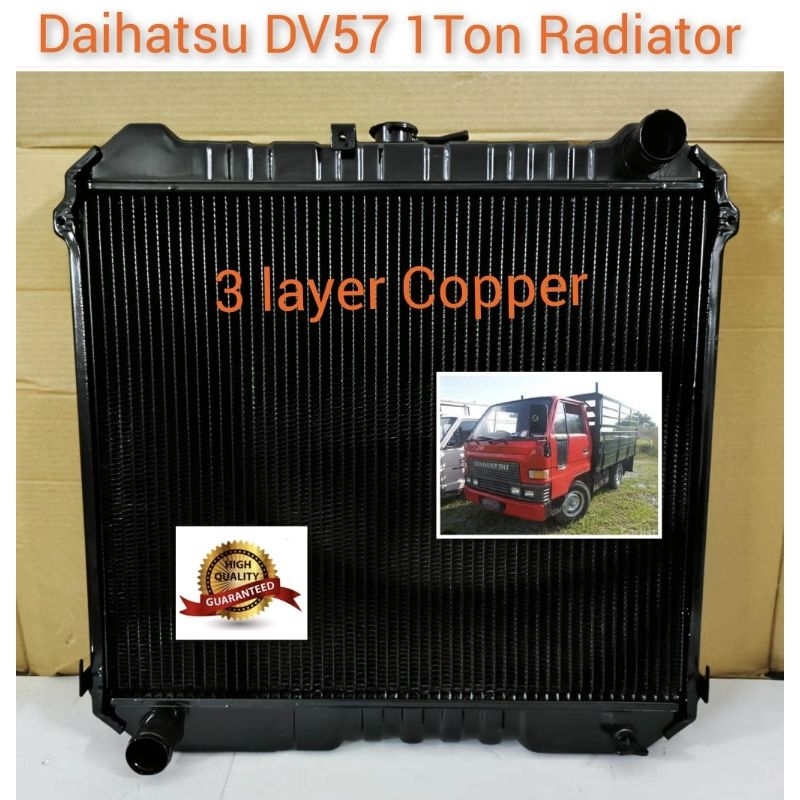 daihatsu Dv57 radiator tangki air 3 layer copper tembaga | Shopee Malaysia