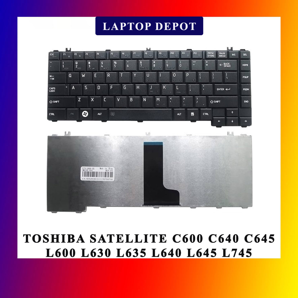 TOSHIBA SATELLITE C600 C640 C645 L600 L630 L635 L640 L645 L745 KEYBOARD ...