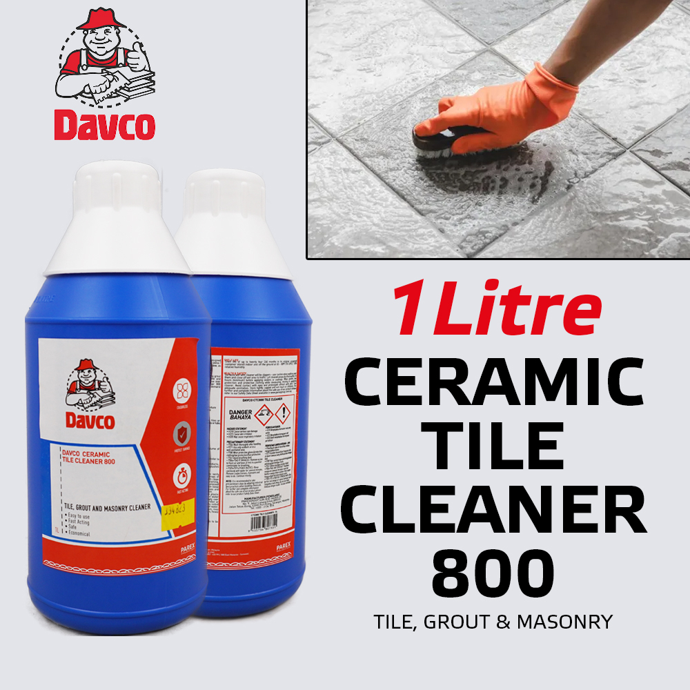 1L Davco Ceramic Tile Cleaner 800 Tile, Grout and Masonry Cleaner