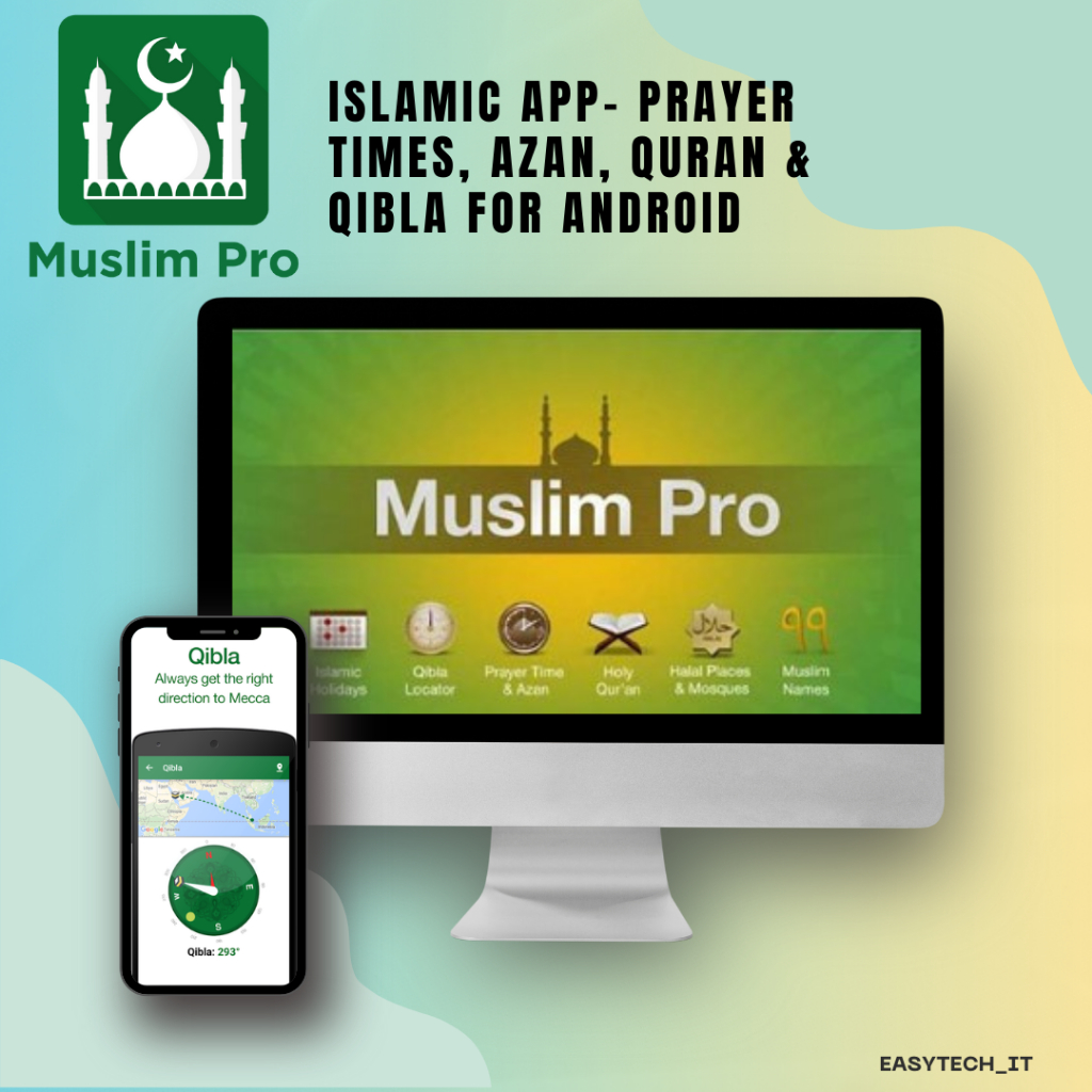 📍Islamic App- Prayer Times, Azan, Quran & Qibla For Android📍 | Shopee ...