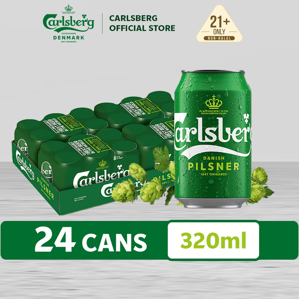Carlsberg Danish Pilsner Beer Can Pilsner Lager Beer 5.0 Alcohol