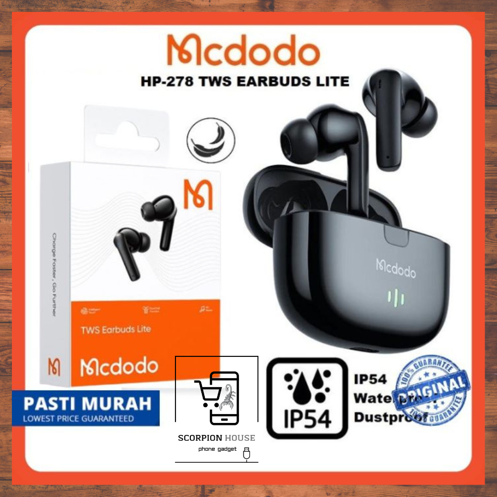 ☆ MCDODO HP-278 B03 Series IPX4 Waterproof Touch Control Wireless