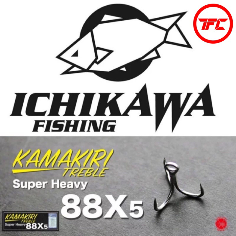 ICHIKAWA Kamakiri 88X5 Treble Hook 5X Strong Heavy cover